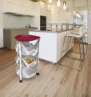 Plastov regl pojazdn, 3 patra, Cucinotto, priemer 40 x 65 cm - Do kuchyne i kpene